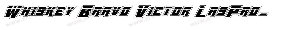 Whiskey Bravo Victor LasPro字体转换
